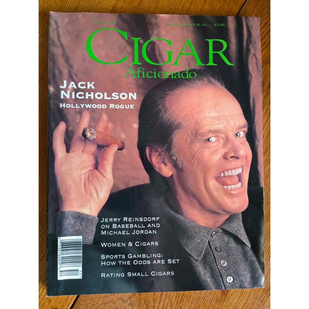 Cigar Aficionado Summer 1995 Jack Nicholson Hollywood Rogue Michael Jordan NBA